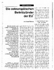 Research paper thumbnail of Die osteuropäischen Beitrittsländer der EU