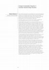 Research paper thumbnail of Ecological sustainability integration in Australian industrial design education