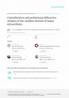 Research paper thumbnail of Crystallization and preliminary diffraction studies of the RNA polymerase subunit RPB5 from Saccharomyces cerevisiae