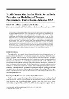 Research paper thumbnail of It All Comes Out in the Wash: Actualistic Petrofacies Modeling of Temper Provenance, Tonto Basin, Arizona, USA