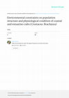 Research paper thumbnail of Environmental Constraints on Population Structure and Condition of Coastal and Estuarine Crabs (Crustacea: Brachyura)