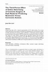 Research paper thumbnail of The Third-Person Effect of Online Advertising of Cosmetic Surgery: A Path Model for Predicting Restrictive Versus Corrective Actions