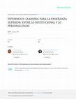 Research paper thumbnail of Entornos E-Learning Para La Enseñanza Superior