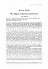 Research paper thumbnail of The Appeal of Kantian Intuitionism