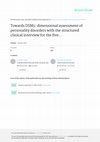 Research paper thumbnail of Towards DSM5: dimensional assessment of personality disorders with the structured clinical interview for the five factor model (SIFFM)