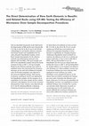 Research paper thumbnail of The Direct Determination of Rare Earth Elements in Basaltic and Related Rocks using ICP-MS: Testing the Efficiency of Microwave Oven Sample Decomposition Procedures