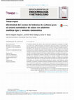 Research paper thumbnail of Efectividad del conteo de hidratos de carbono para el control metabólico de niños con diabetes mellitus tipo 1: revisión sistemática