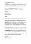 Research paper thumbnail of Transparency Fallacy: Unintended Consequences of Stakeholder Claims on Responsibility in Supply Chains