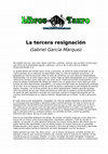 Research paper thumbnail of Garcia Marquez, Gabriel - La Tercera Resignacion.doc