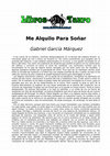 Research paper thumbnail of Garcia Marquez, Gabriel - Me Alquilo Para Soñar.doc