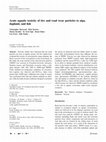 Research paper thumbnail of Acute aquatic toxicity of tire and road wear particles to alga, daphnid, and fish