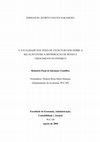 Research paper thumbnail of A atualidade das teses de Celso Furtado sobre a relação entre distribuição de renda e crescimento econômico