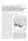 Research paper thumbnail of Trace element geochemistry and Sr-Nd characteristics of mesoproterozoic mafic intrusive rocks from Rondônia, Brazil, SW Amazonian Craton: petrogenetic and tectonic inferences