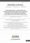 Research paper thumbnail of CATEGORIZACIÓN Y VALORACIÓN DEL ESTADO DE CONSERVACIÓN DE UNA SECCIÓN DE BOSQUE DE LA RIBERA DE QUILMES Y AVELLANEDA (BUENOS AIRES, ARGENTINA)