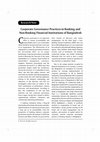 Research paper thumbnail of Corporate Governance Practices in Banking and Non-Banking Financial Institutions of Bangladesh