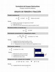 Research paper thumbnail of Formulario de Ensayos Destructivos