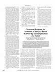 Research paper thumbnail of Structural Evidence for Evolution of the b/a Barrel Scaffold by Gene Duplication and Fusion