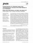 Research paper thumbnail of Crystal Structure of a Bacterial Lipase fromChromobacterium viscosumATCC 6918 Refined at 1.6 Å Resolution