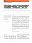 Research paper thumbnail of Temporal changes in benthic macroinvertebrates and their interactions with fish predators after restoration in the Cheonggyecheon, a downtown stream in Seoul, Korea