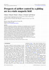 Research paper thumbnail of Prospects of airflow control by a gliding arc in a static magnetic field