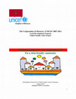 Research paper thumbnail of The Cooperation of Morocco -UNICEF 2007-2011 Thecommunity of OuisselsatE For a child friendly community