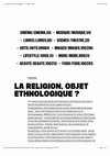 Research paper thumbnail of 2015, La religion, objet ethnologique ?, Libération (25 février)