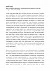 Research paper thumbnail of Note de lecture : Images clandestines, métamorphoses d'une mémoire visuelle des "camps", par Ophir Levy (2016)