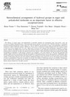 Research paper thumbnail of Stereochemical arrangement of hydroxyl groups in sugar and polyalcohol molecules as an important factor in effective cryopreservation