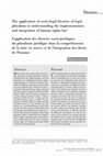 Research paper thumbnail of The Application of Socio-Legal Theories of Legal Pluralism to Understanding the Implementation and Integration of Human Rights Law