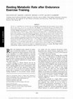 Research paper thumbnail of Resting Metabolic Rate after Endurance Exercise Training