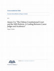 Research paper thumbnail of Annex to "The Chilean Constitutional Court and the 2005 Reform: A Castling Between Career Judges and Academics"