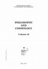 Research paper thumbnail of INTERNATIONAL SOCIETY OF PHILOSOPHY AND COSMOLOGY PHILOSOPHY AND COSMOLOGY Volume 18