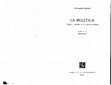 Research paper thumbnail of GIOVANNI SARTORI LA POLITICA