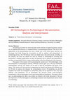 Research paper thumbnail of Call for papers - 3D Technologies in Archaeological Documentation, Analysis and Interpretation