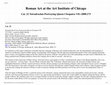 Research paper thumbnail of Roman Art at the Art Institute of Chicago: Cat. 22 Tetradrachm Portraying Queen Cleopatra VII,  37-33 B.C.