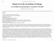 Research paper thumbnail of Roman Art at the Art Institute of Chicago: Cat. 24 Solidus Portraying Emperor Constantine I, A.D. 324-25