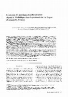 Research paper thumbnail of Evolution des paysages et anthropisation depuis le Néolithique dans la péninsule de la Hague