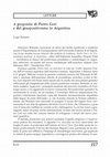 Research paper thumbnail of A proposito di Pietro Gori e del giuspositivismo in Argentina, in Critica del diritto 1/2016