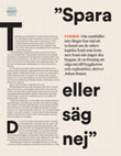 Research paper thumbnail of Spara eller säg nej