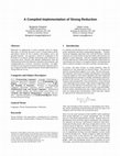 Research paper thumbnail of A compiled implementation of strong reduction