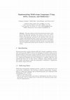 Research paper thumbnail of Implementing multi-stage languages using ASTs, gensym, and reflection