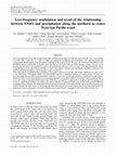 Research paper thumbnail of Low-frequency modulation and trend of the relationship between ENSO and precipitation along the northern to centre Peruvian Pacific coast