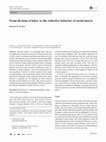 Research paper thumbnail of From division of labor to the collective behavior of social insects