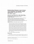 Research paper thumbnail of Relationships Between Lower Urinary Tract Symptoms and Bladder Outlet Obstruction: Results From the ICS-“BPH” Study