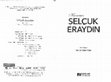 Research paper thumbnail of Selçuk Eraydın’ın (1937-1995) Hayâtı ve Çalışmaları