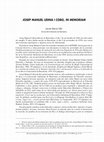 Research paper thumbnail of Josep Manuel Udina i Cobo, In Memoriam, por Jaume MENSA I VALLS