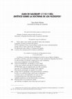 Research paper thumbnail of TRADUCCIONES: Juan de Salisbury (1110-1180): Entético sobre la doctrina de los filósofos (2.ª parte), por César RAÑA DAFONTE