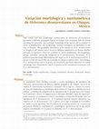 Research paper thumbnail of Variación morfológica y morfométrica de Heteromys desmarestianus en Chiapas, México