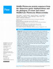 Research paper thumbnail of Middle Pleistocene protein sequences from the rhinoceros genus Stephanorhinus and the phylogeny of extant and extinct Middle/Late Pleistocene Rhinocerotidae