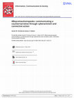 Research paper thumbnail of #Boycottautismspeaks: Communicating a counternarrative through cyberactivism and connective action